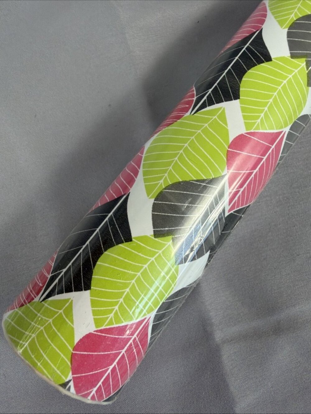 Sealed Vintage Con-Tact Pink Green Black Shelf Drawer Liner 18" X 20' Roll